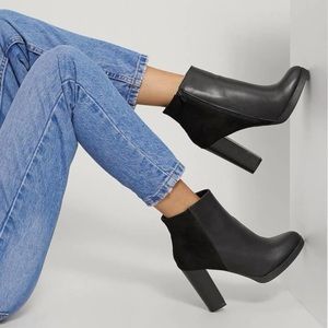 Shein Black Booties, Size 8.5